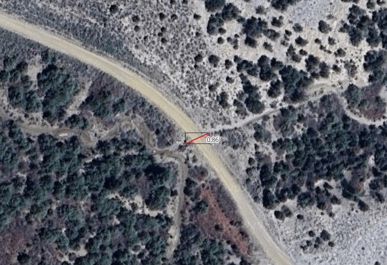 Detected infrastructure in DEMs